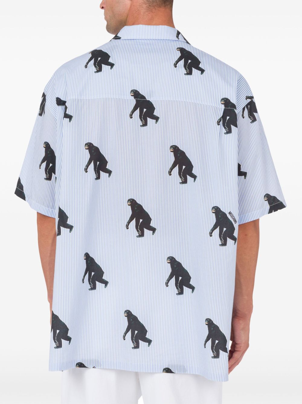 Poplin Shirt Allover Chimpanzee