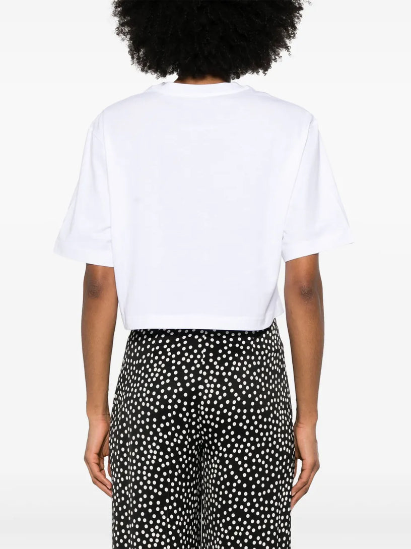 Cropped Laurel Crown Logo T-shirt