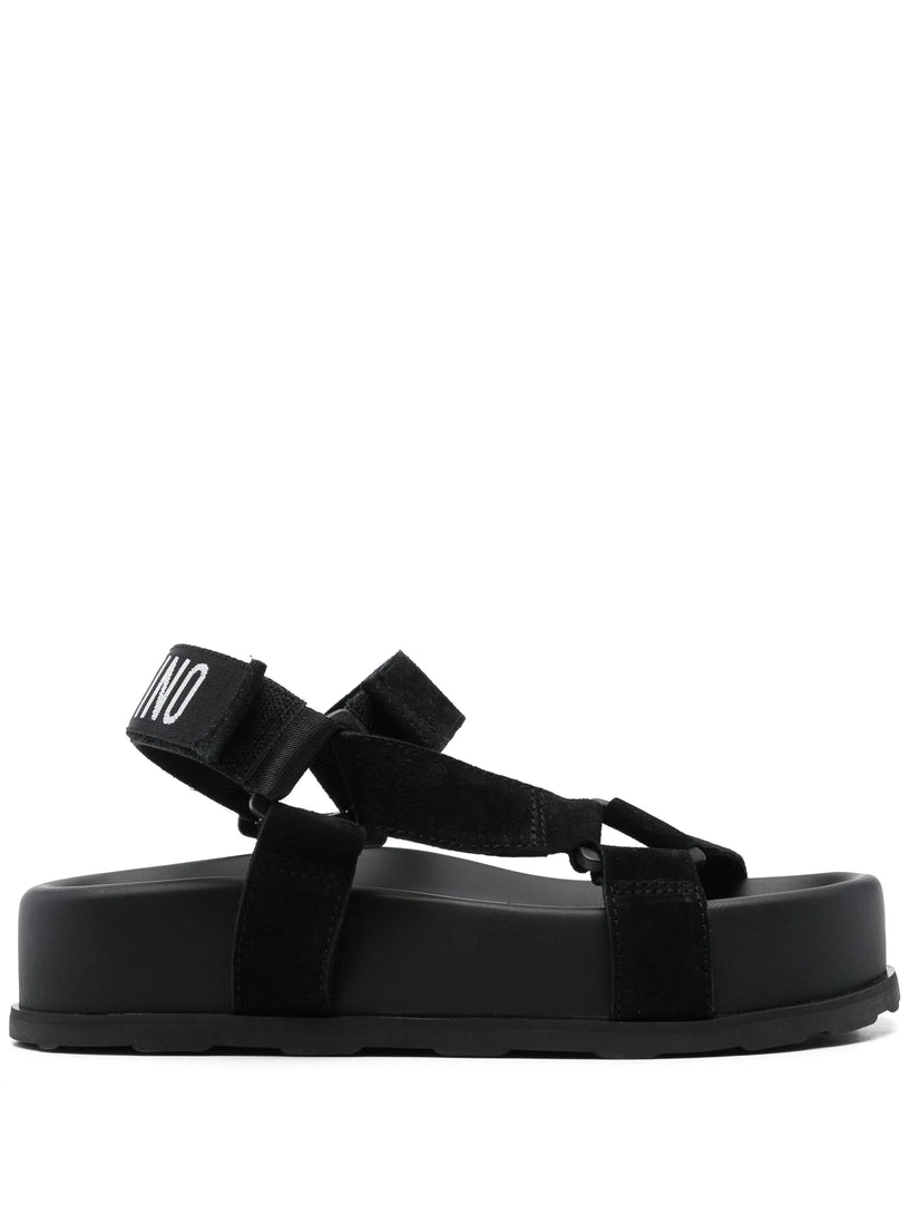 Sandals with logo