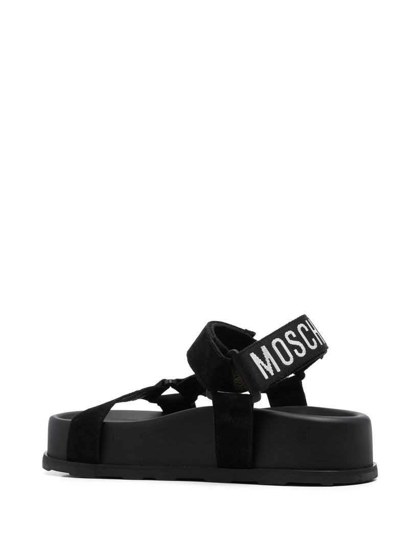Sandals with logo