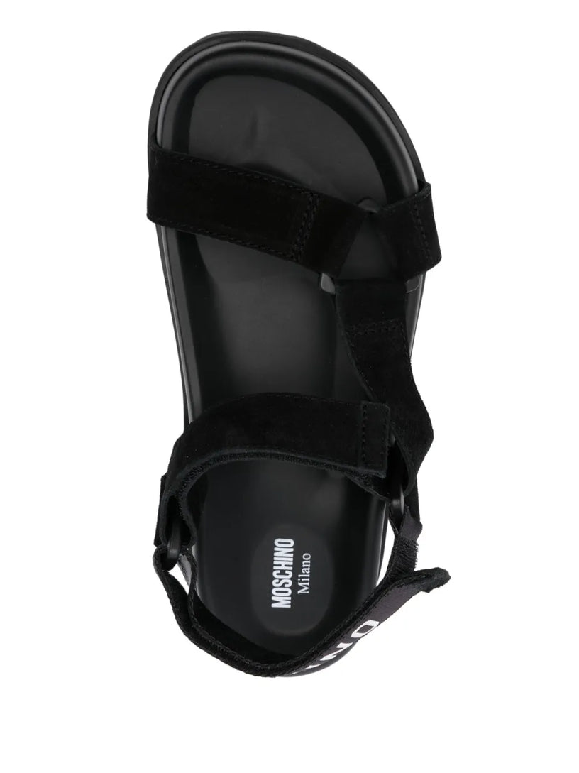 Sandals with logo