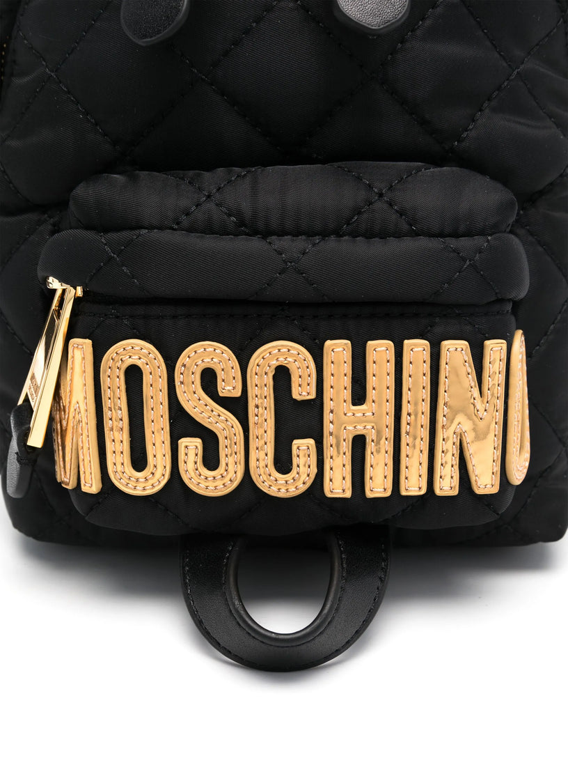 Mini quilted backpack with logo