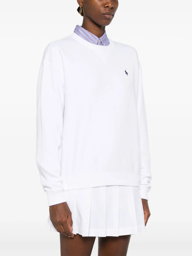 Lightweight fleece crew-neck pullover
