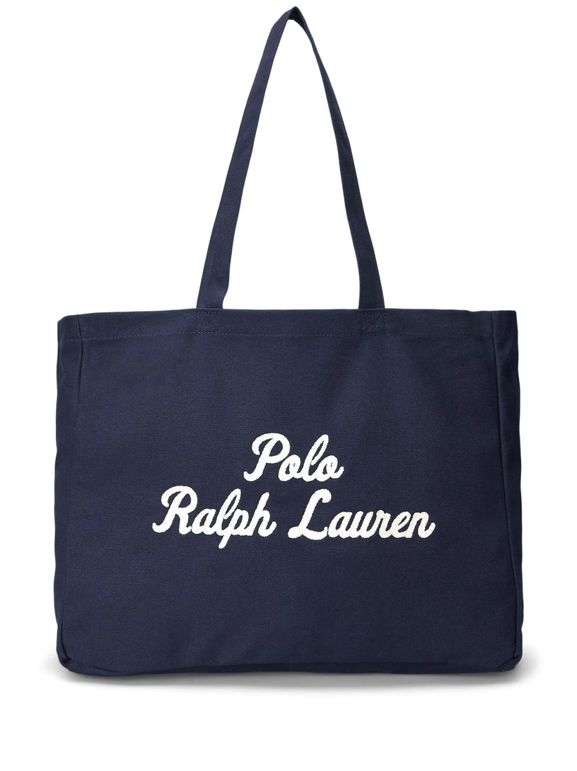 Embroidered canvas tote