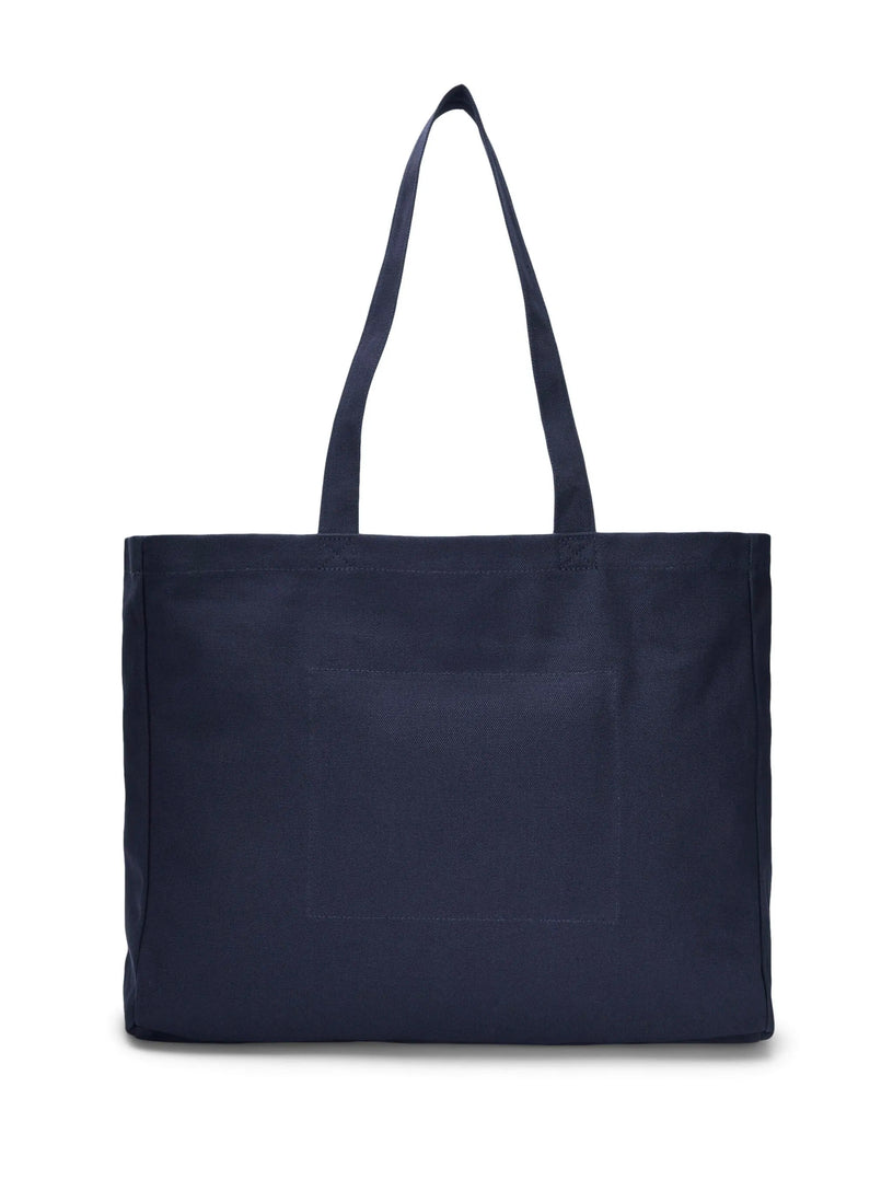 Embroidered canvas tote