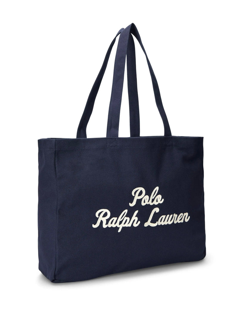 Embroidered canvas tote