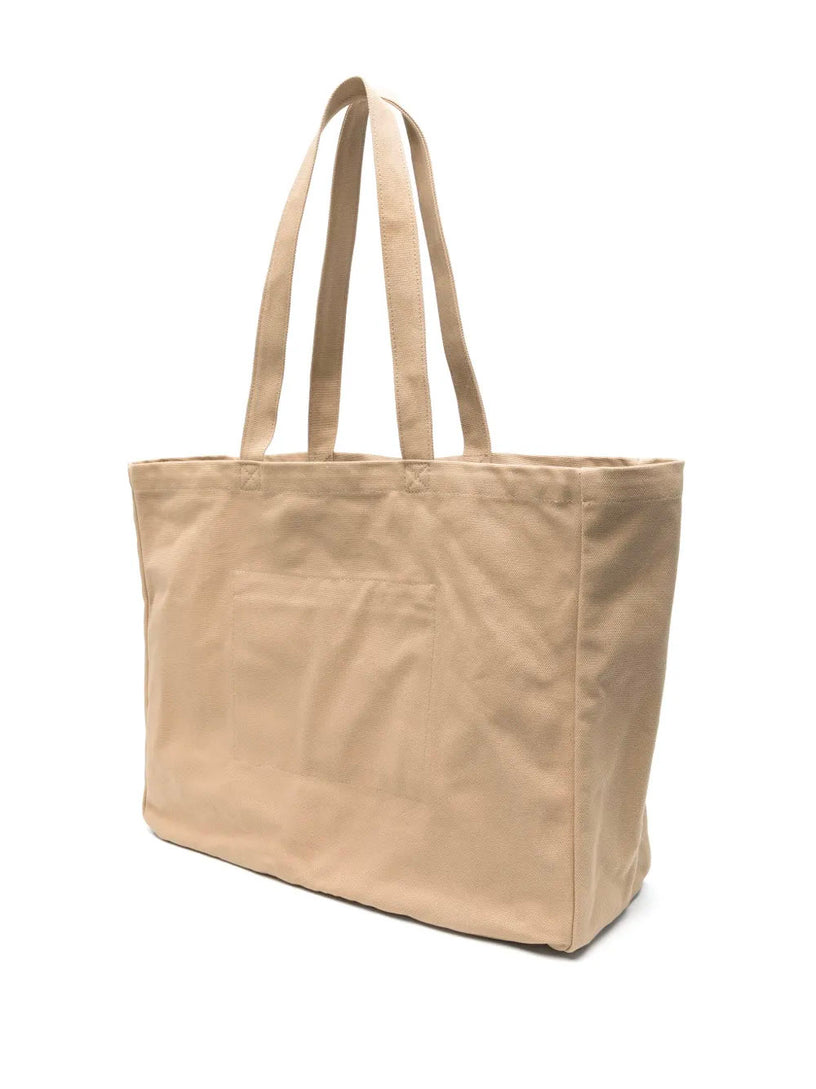 Embroidered canvas tote