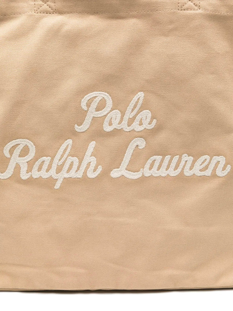 Embroidered canvas tote
