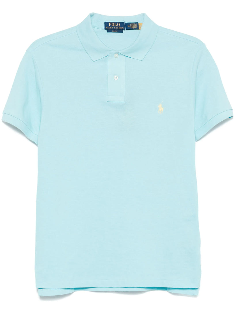 Slim Fit Mesh Polo Shirt