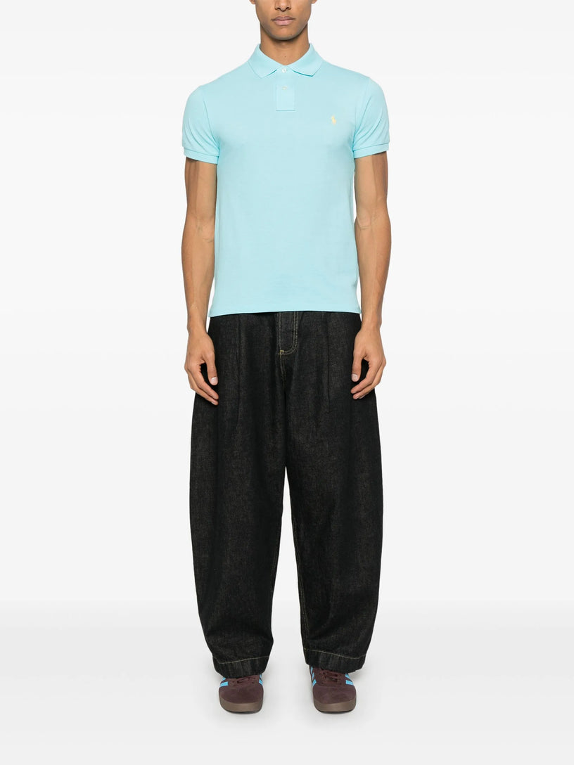 Slim Fit Mesh Polo Shirt