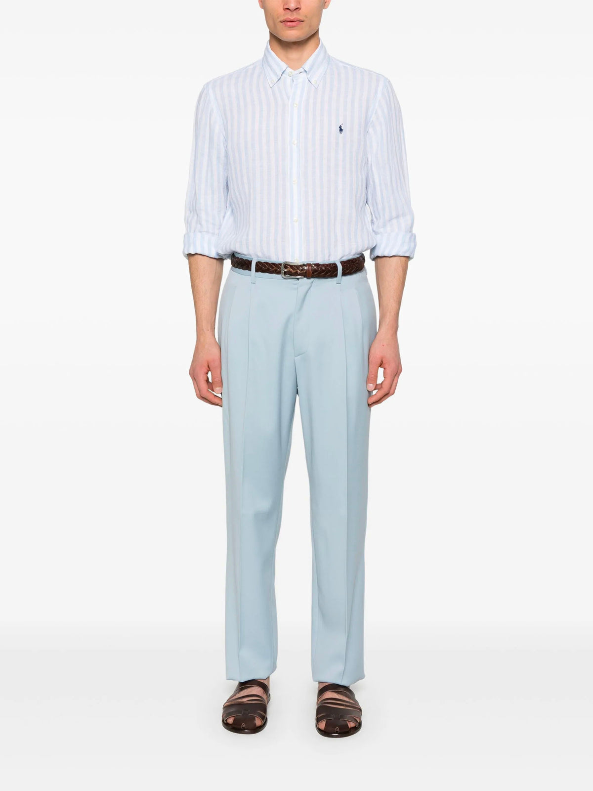 Custom-Fit Striped Linen Shirt