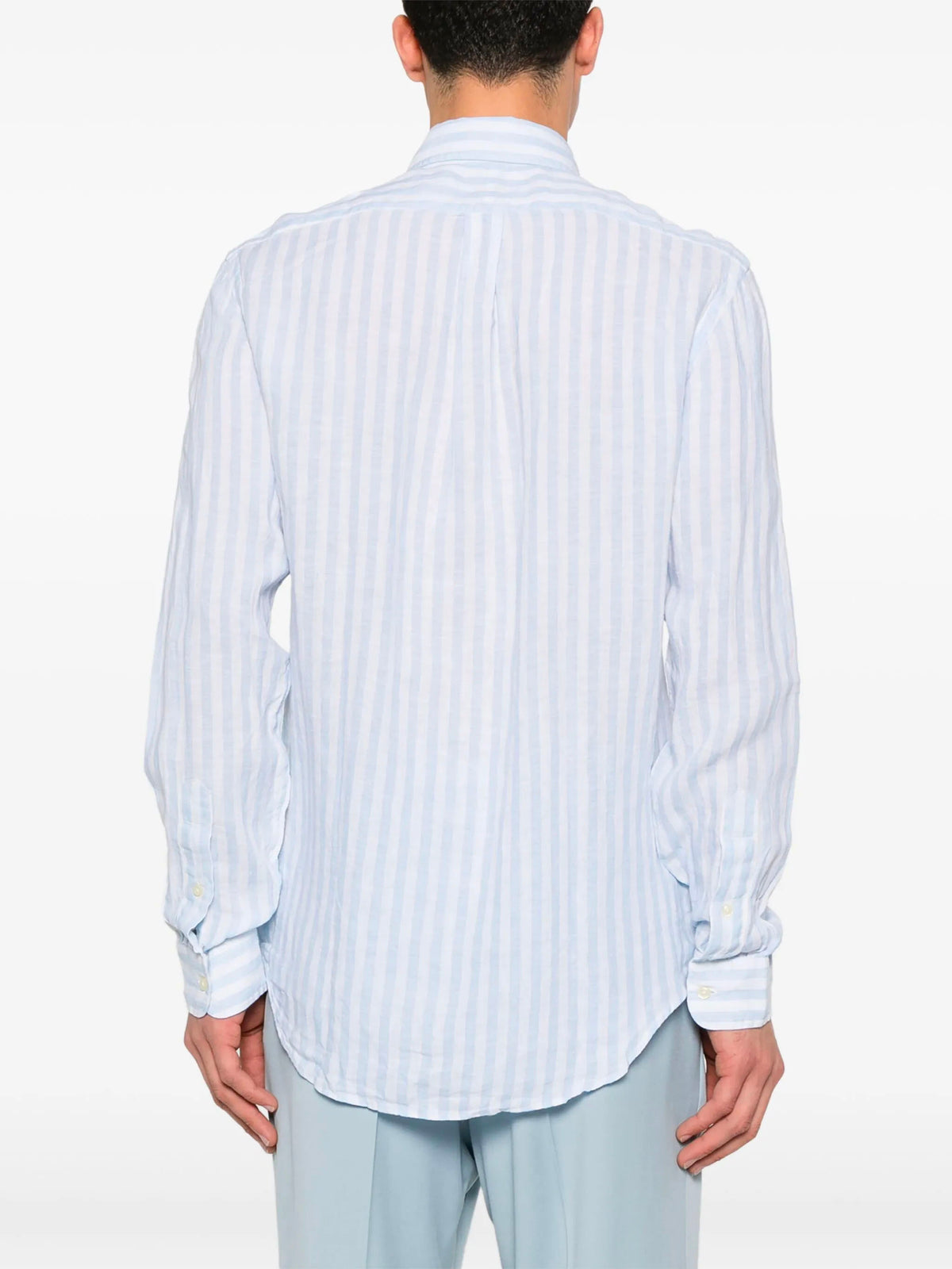 Custom-Fit Striped Linen Shirt