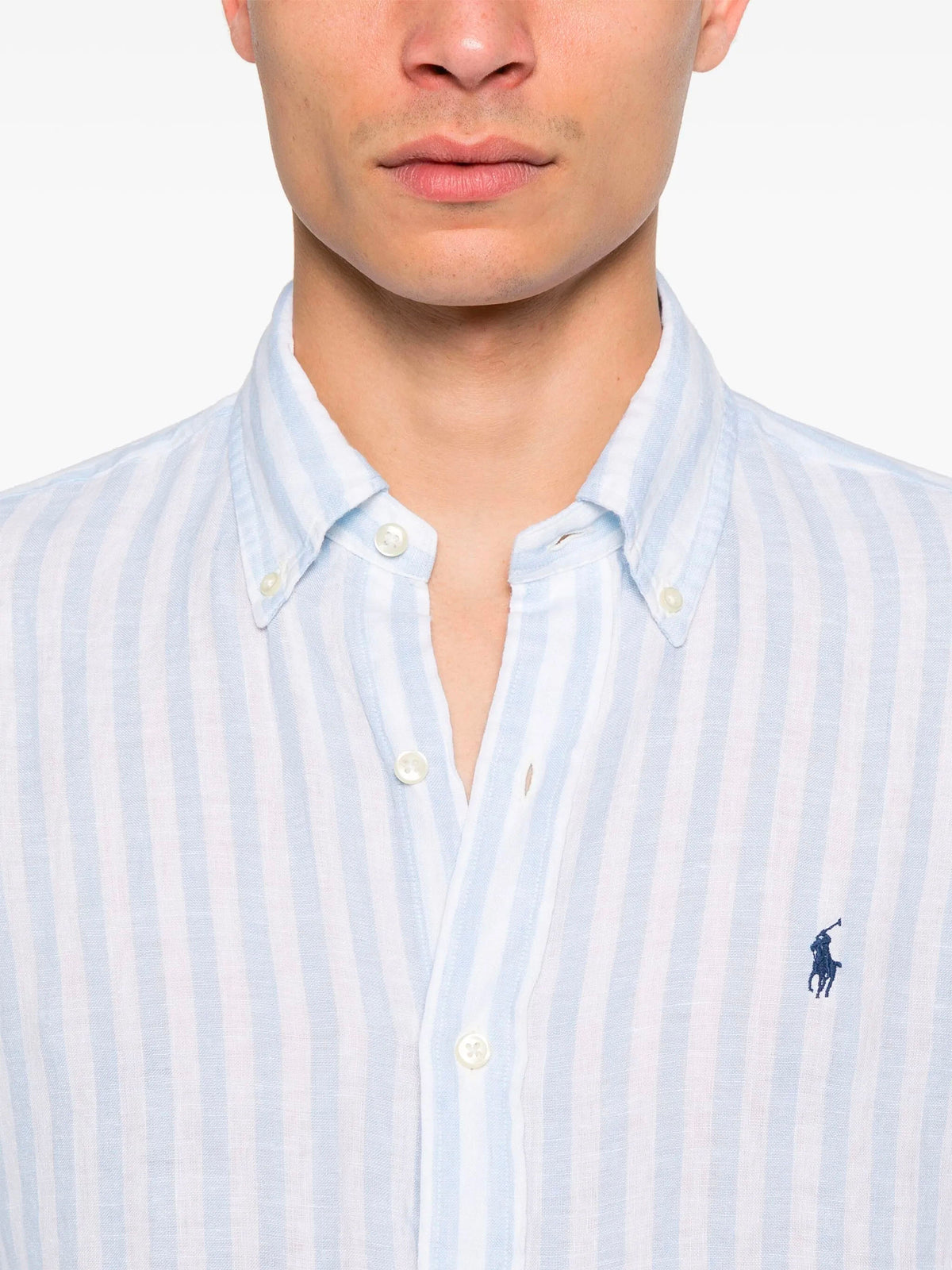 Custom-Fit Striped Linen Shirt