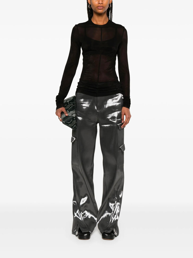 Stretch jersey top