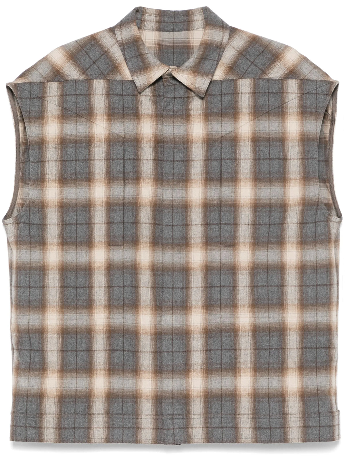 Sleeveless jumbo outershirt