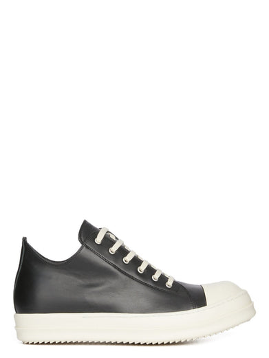 Low leather sneakers