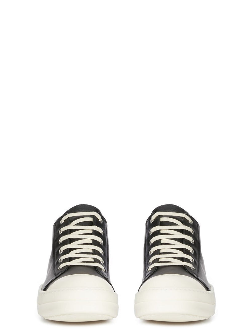 Low leather sneakers