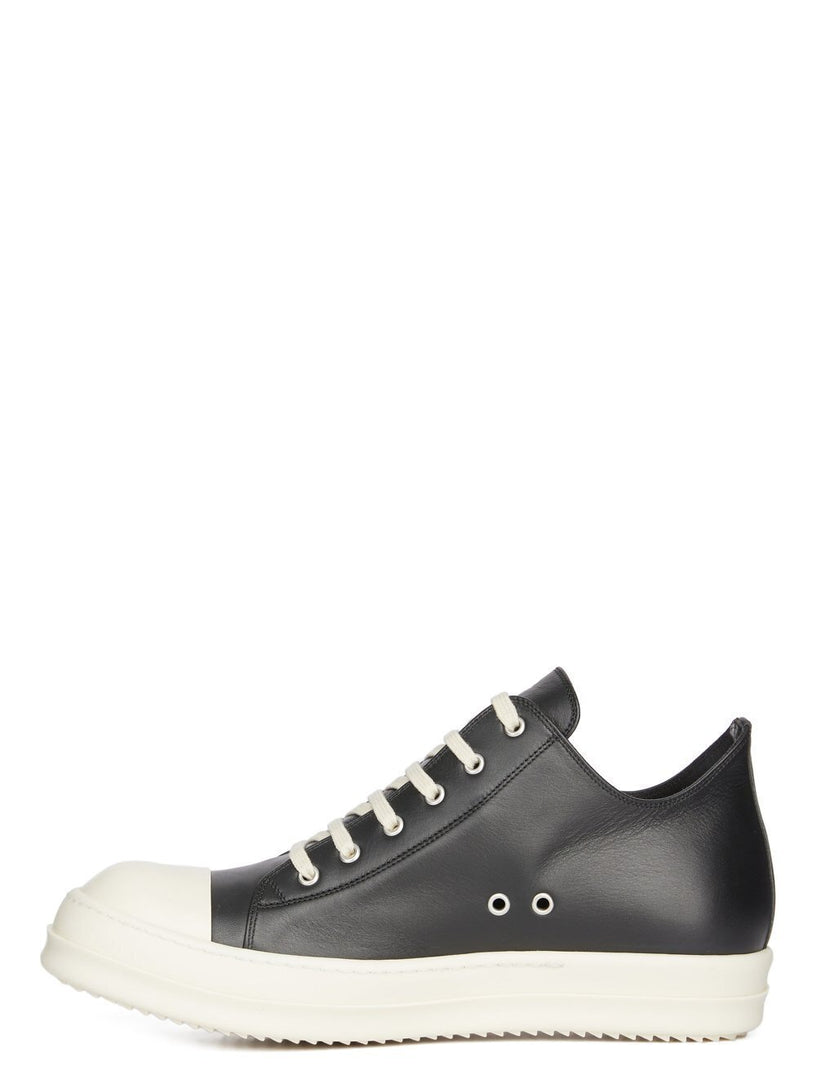 Low leather sneakers