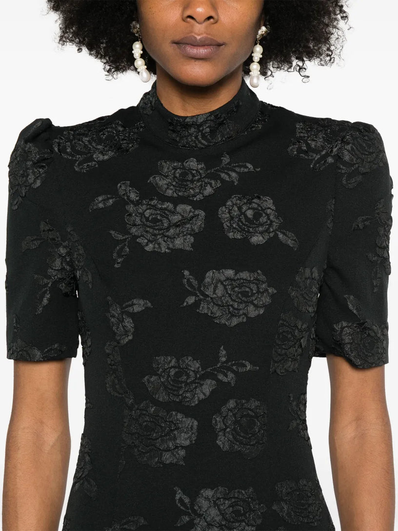 Midi jacquard dress
