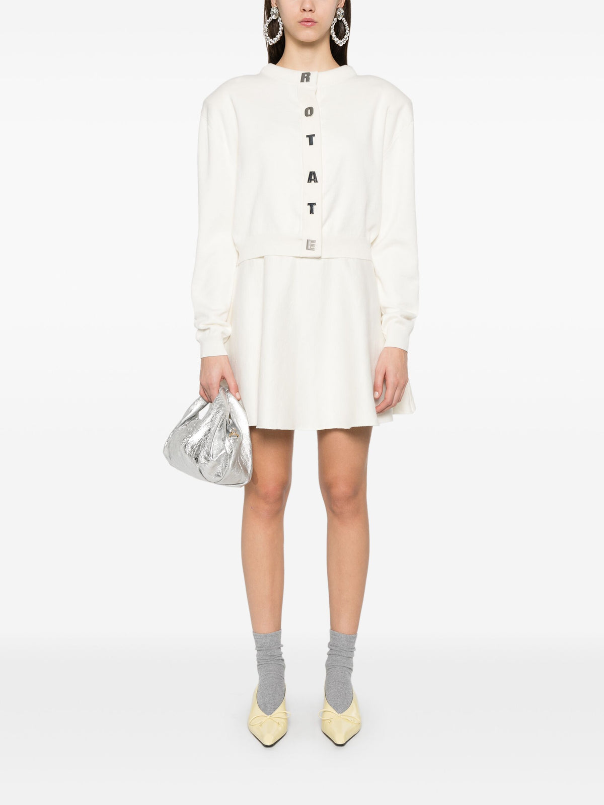 Firm-knit mini skirt