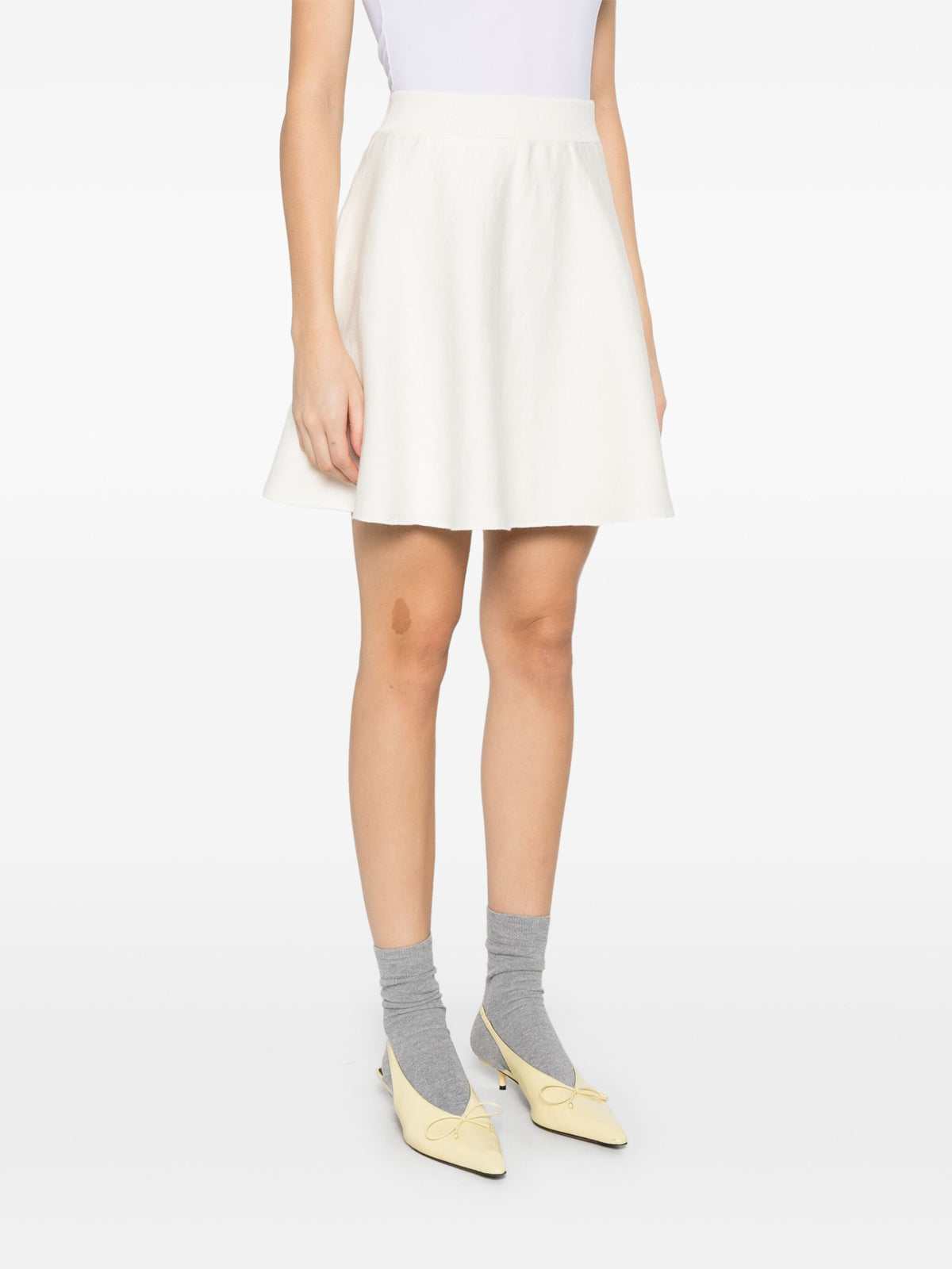 Firm-knit mini skirt