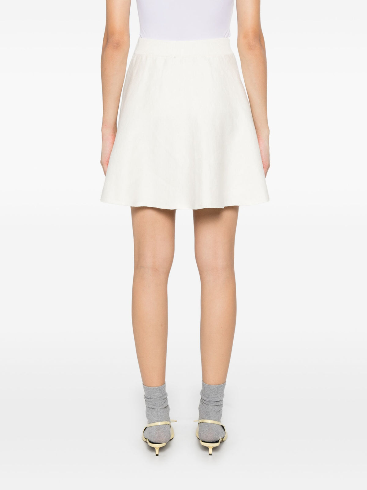 Firm-knit mini skirt