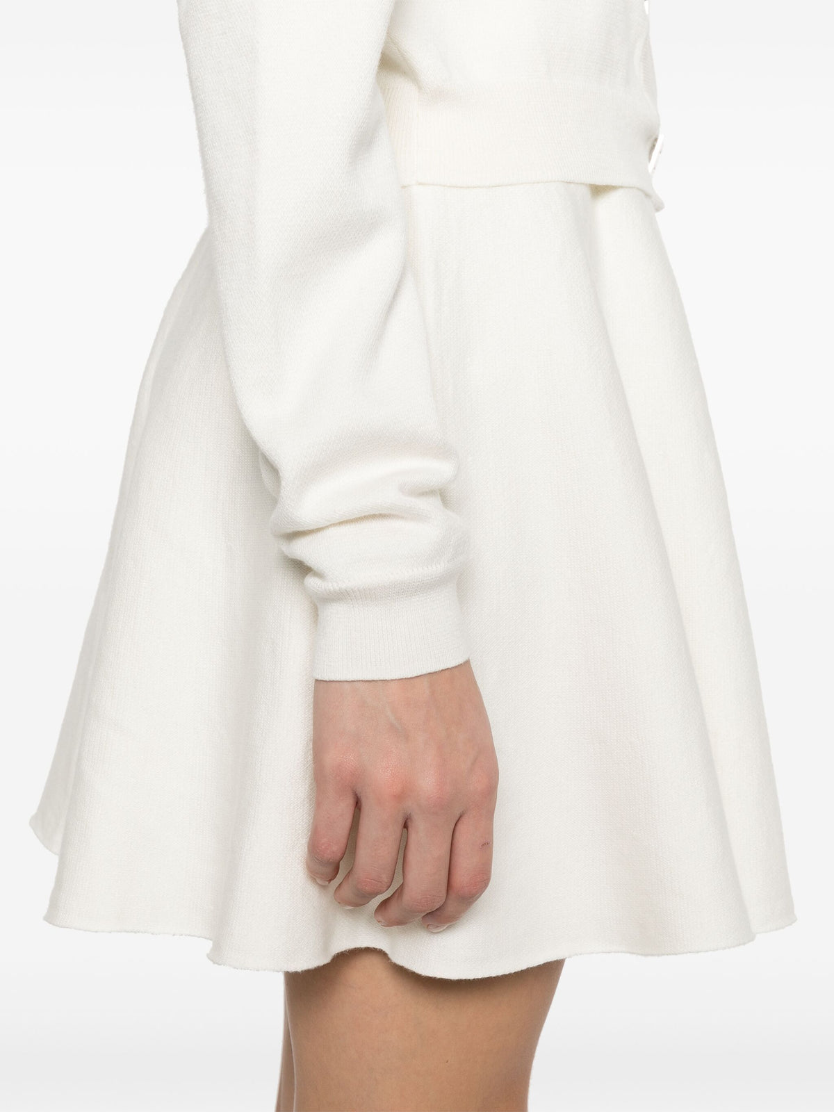Firm-knit mini skirt