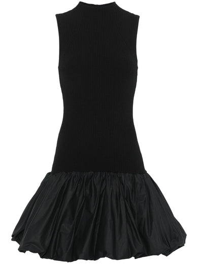 Racer cut knit dress