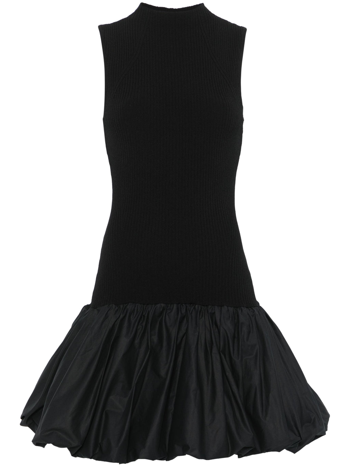Racer cut knit dress