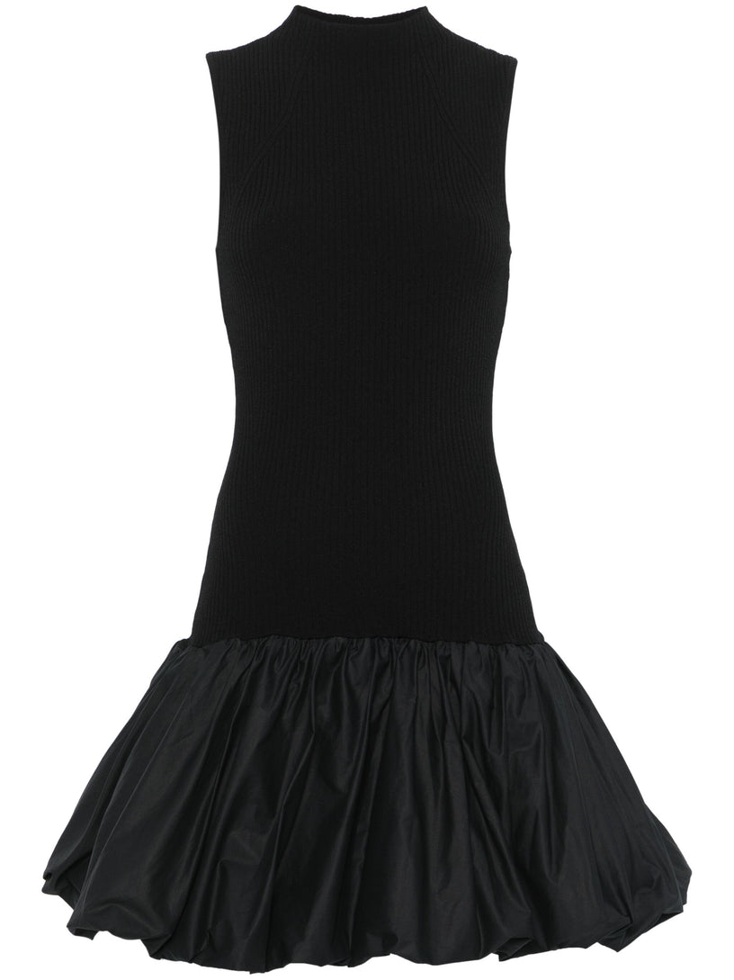 Racer cut knit dress