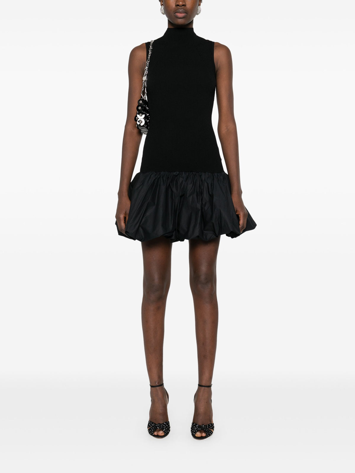 Racer cut knit dress