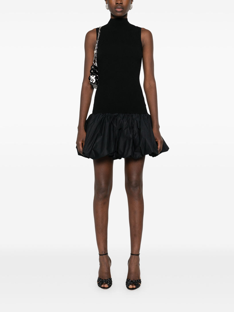 Racer cut knit dress