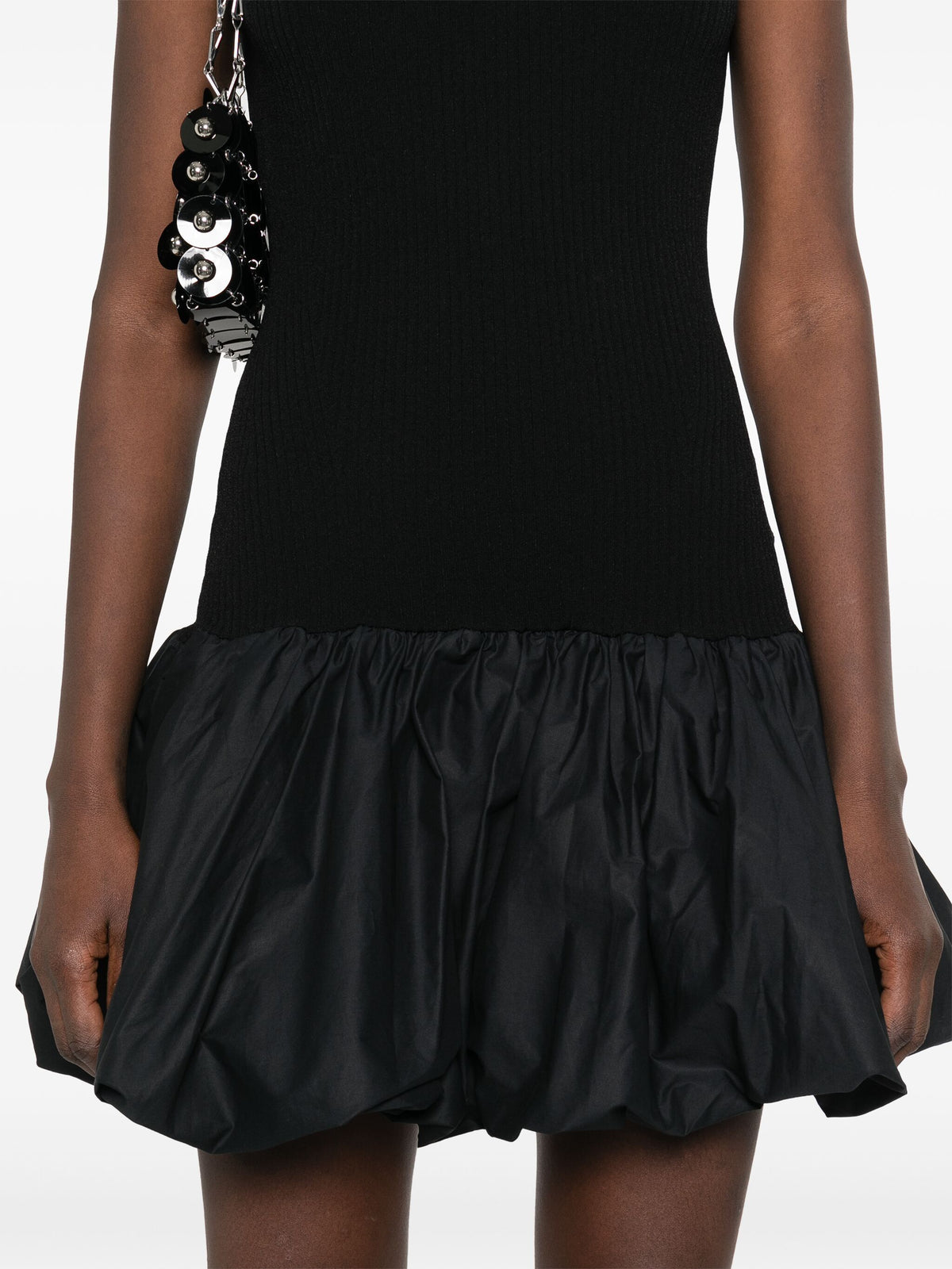 Racer cut knit dress