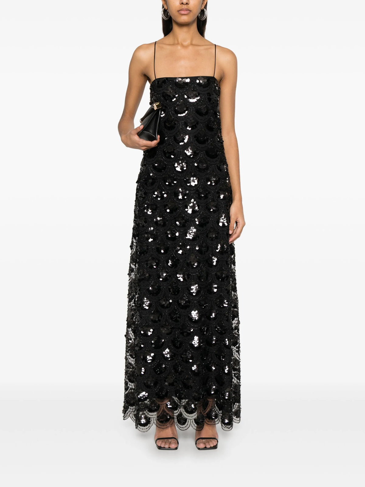 Sequins maxi slip dress