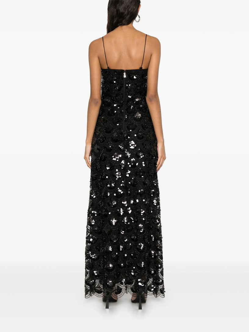 Sequins maxi slip dress