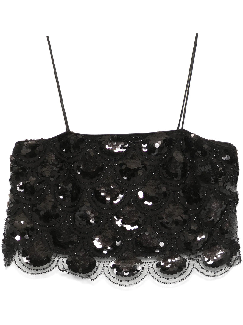 Sequins crop top