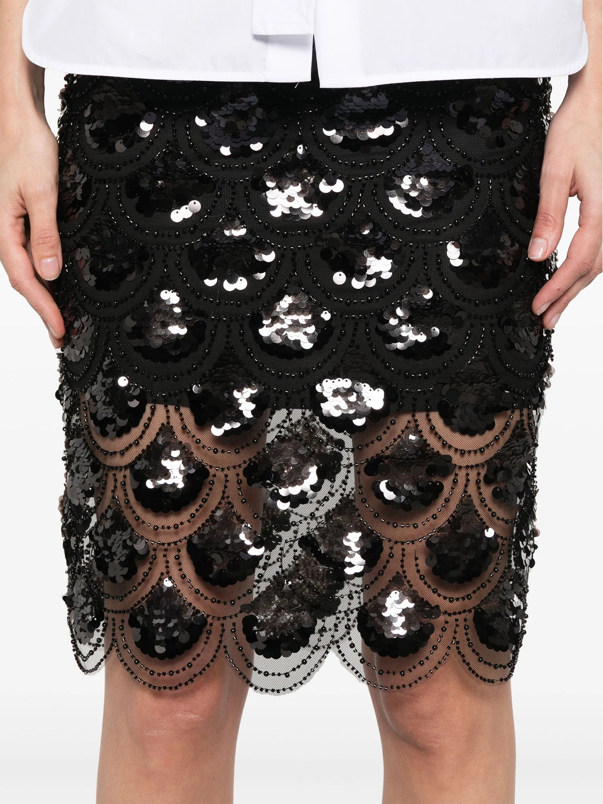 Sequins Pencil Skirt