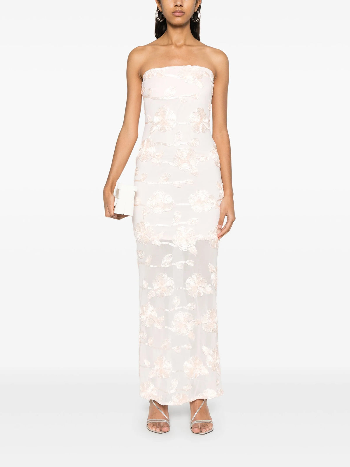 Flower mesh tube dress