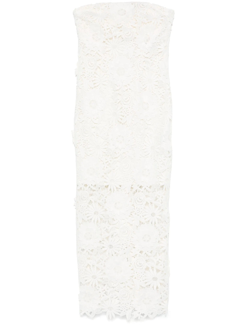 3D Lace midi dress