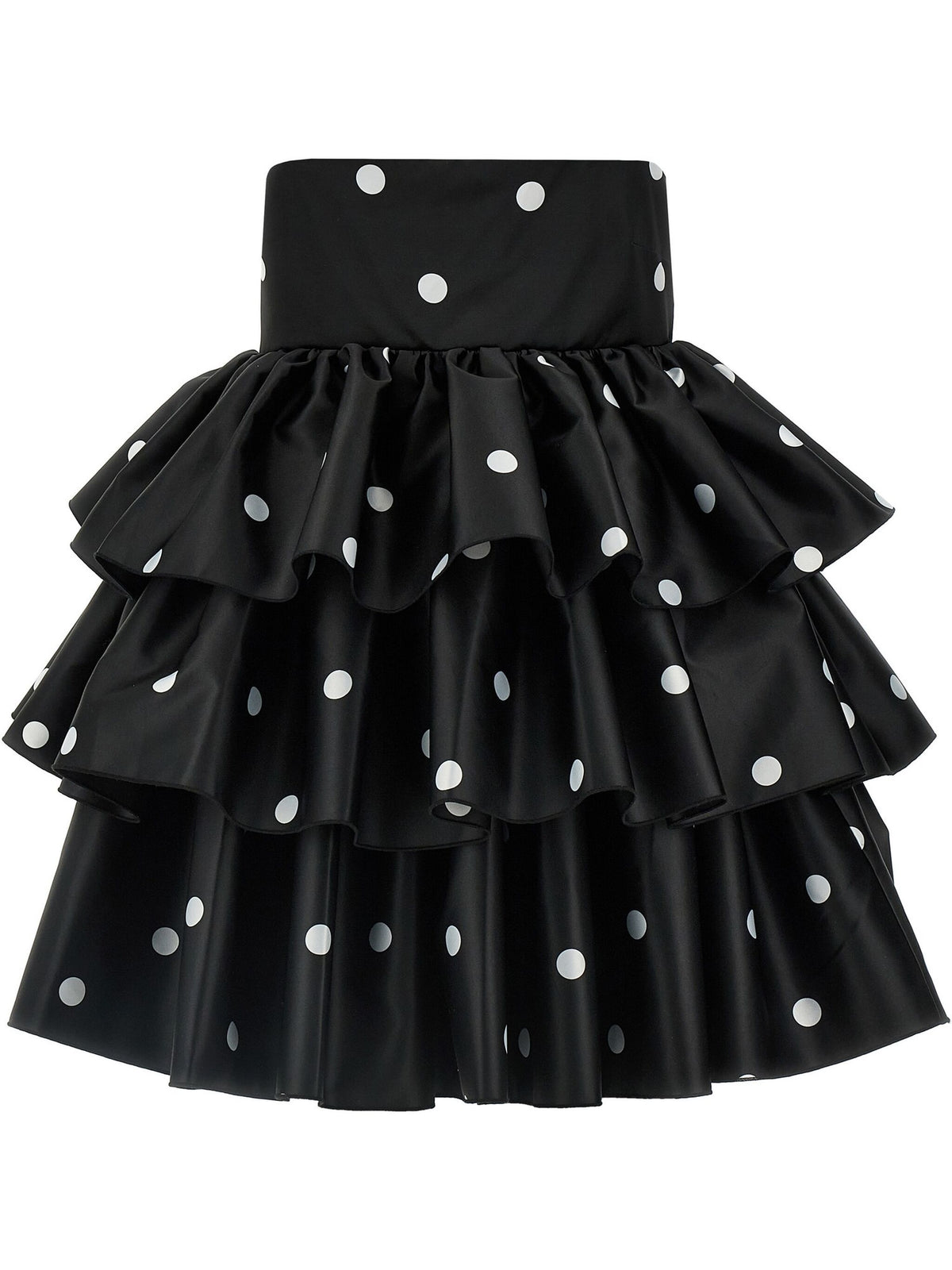 Satin ruffled dress