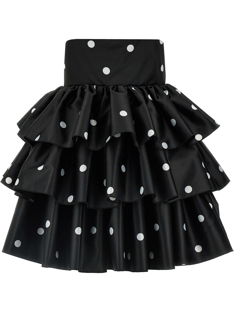 Satin ruffled dress