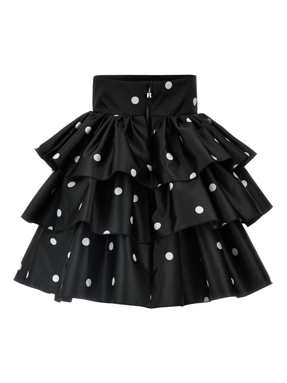 Satin ruffled dress