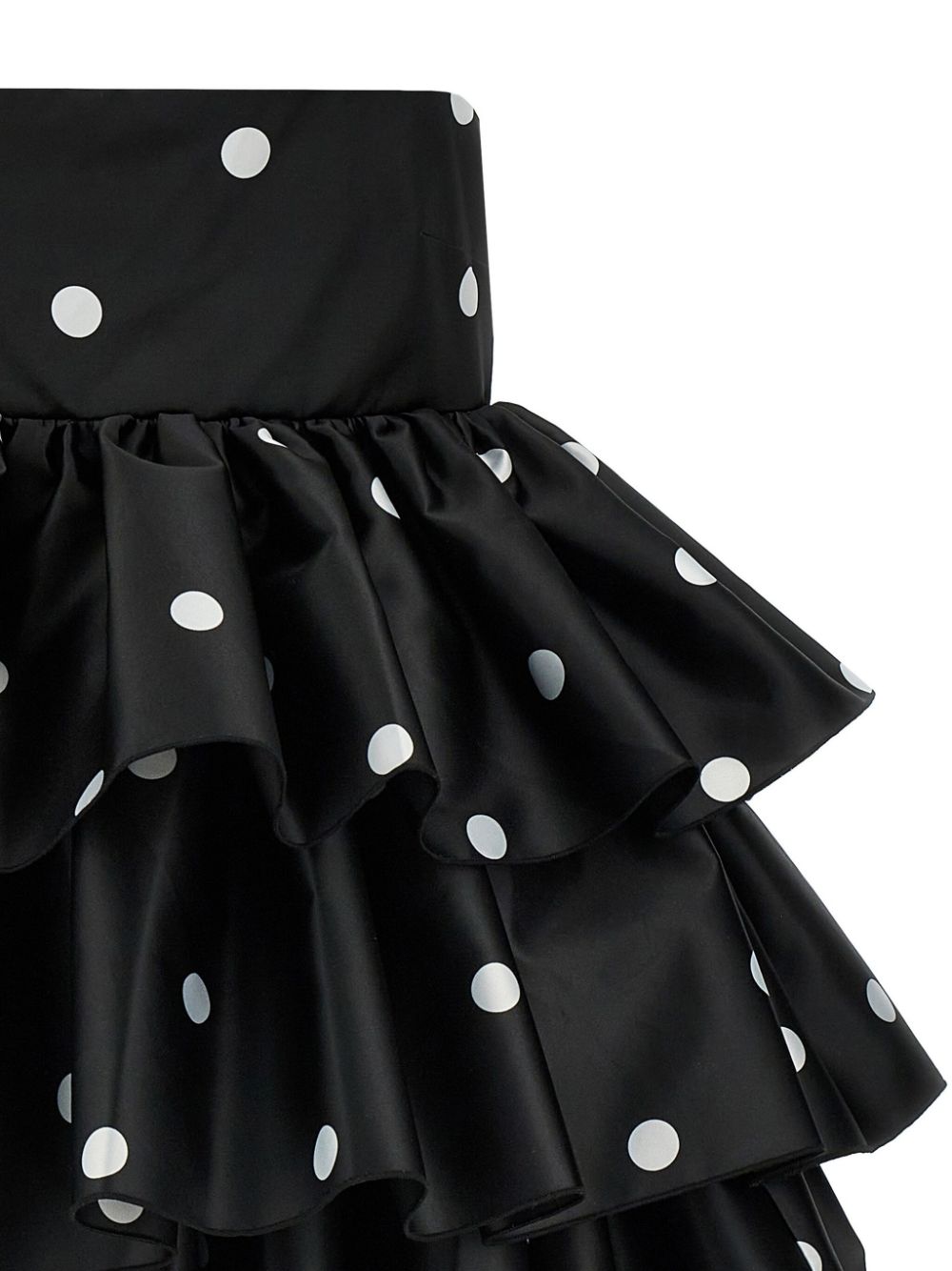 Satin ruffled dress
