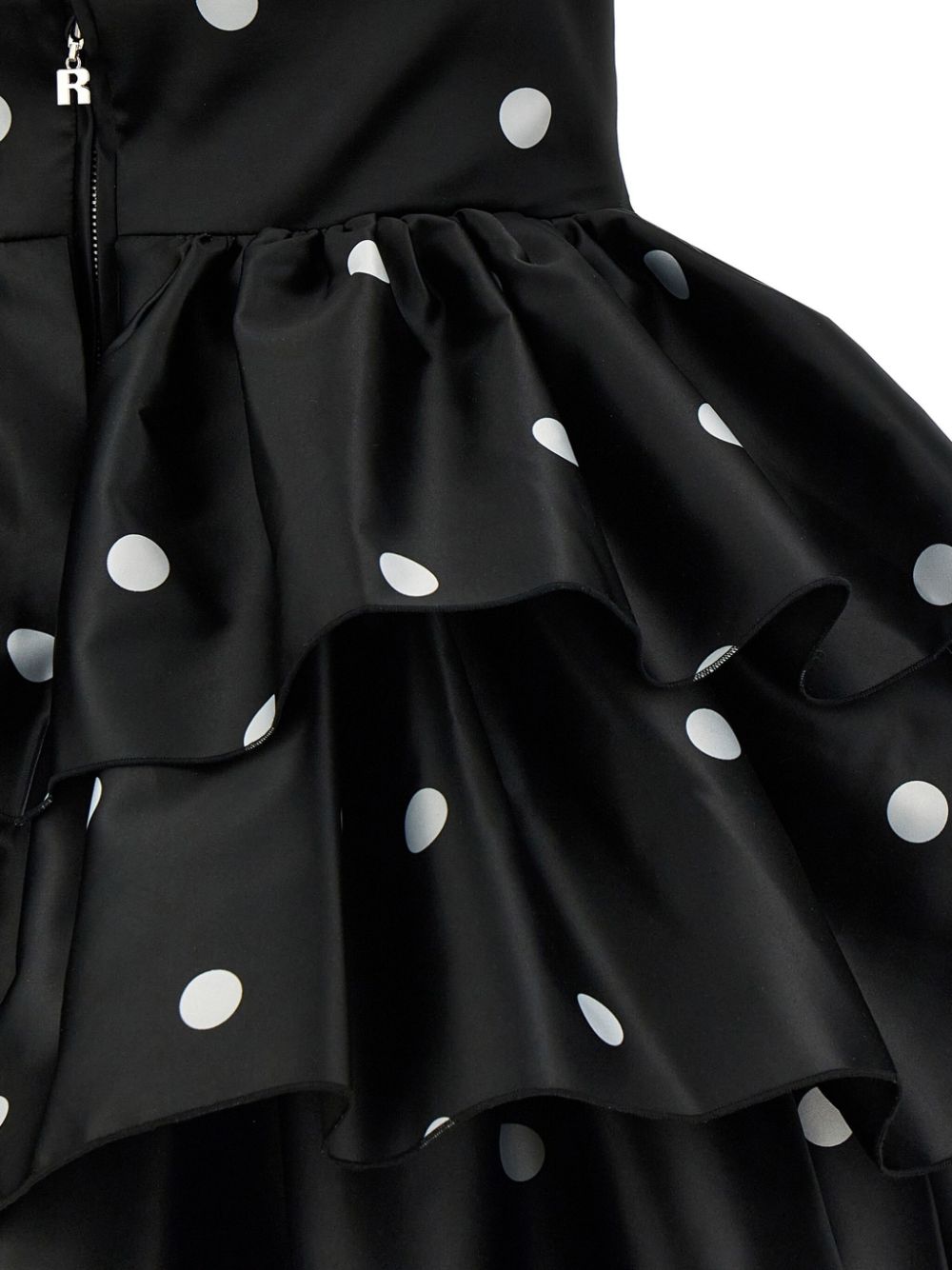 Satin ruffled dress