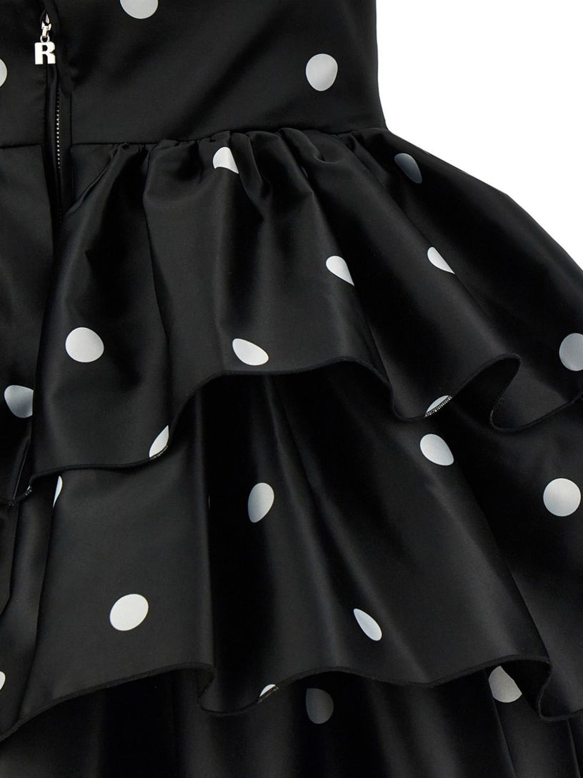 Satin ruffled dress
