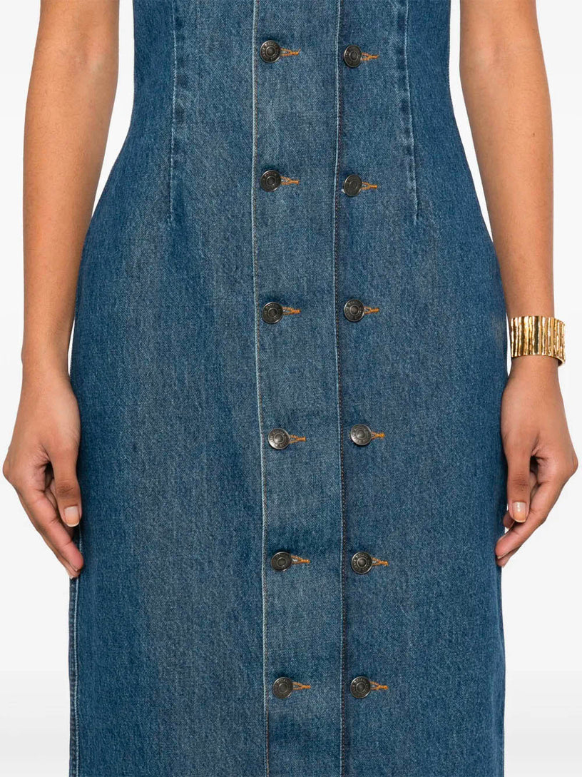 Denim Button Down Dress