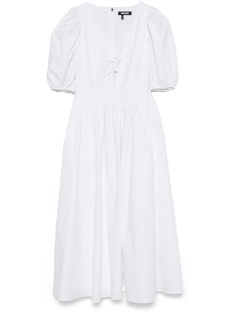 Puff Sleeve Midi Dress