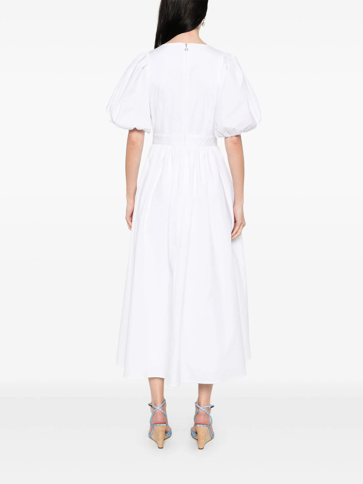 Puff Sleeve Midi Dress