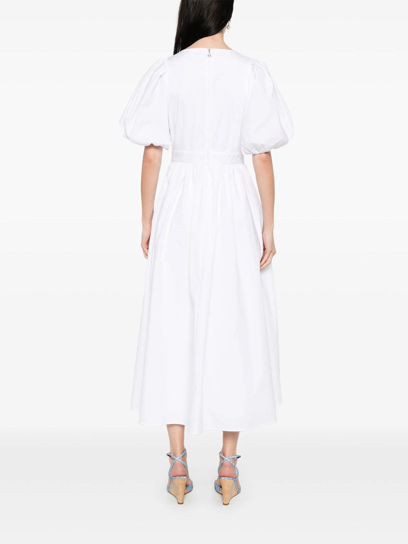 Puff Sleeve Midi Dress