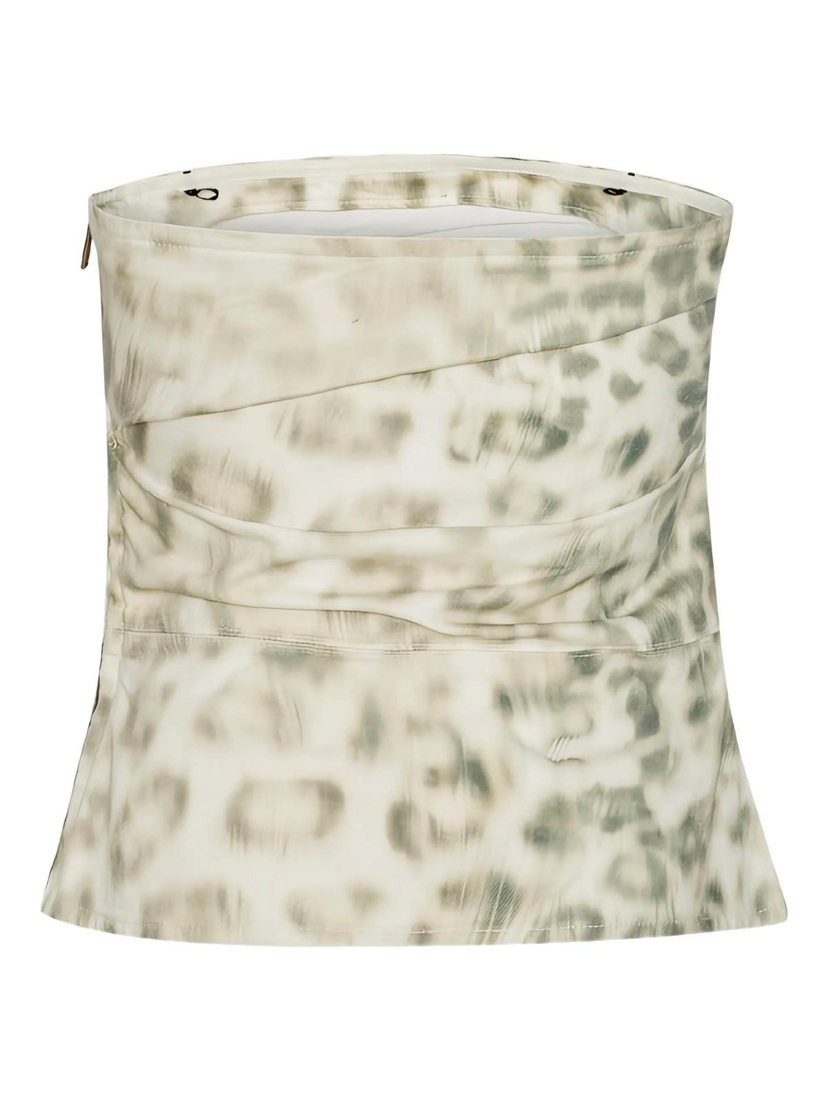 Printed denim top
